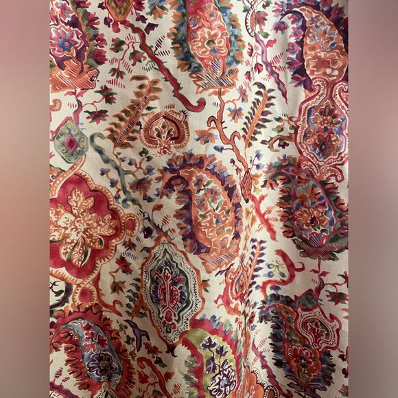 VTG Sundance Wool/Silk Blend Paisley Print Bohemian Cottage Core Skirt Sz 14P - Picture 6 of 7